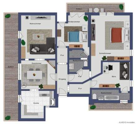 Die Großraumwohnung mit viel Platz für die ganze Familie