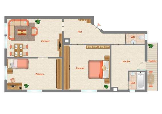 unverbindliche Grundrissdarstellung