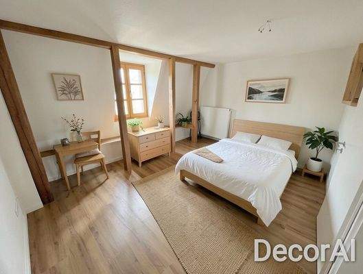 Schlafzimmer möbliert