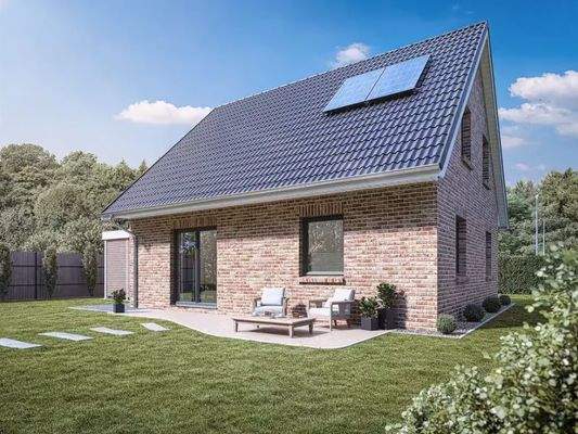 Beispiel, V120 Neubau Terrassenseite