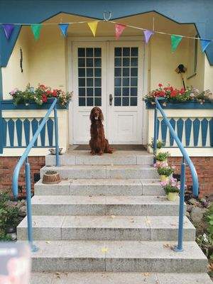 Hauseingang mit Veranda