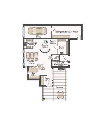 Grundriss Nebengebäude