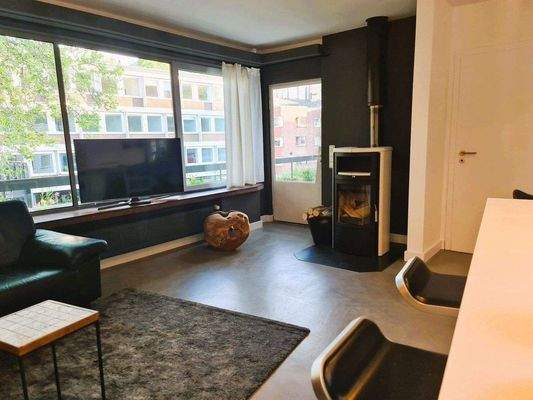 Wohnzimmer mit Kaminofen