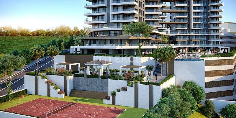 Sea-View Apartments in a Complex with Pools in İzmir Turkey