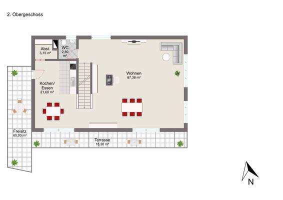 Grundriss 2. Obergeschoss