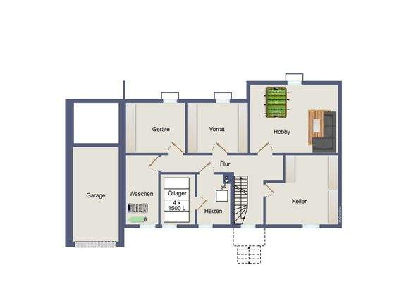 Grundriss Untergeschoss 