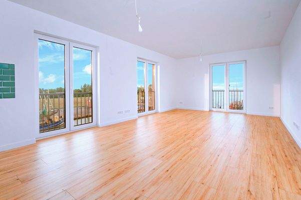 Wohnraum mit Blick auf Fischerhafen