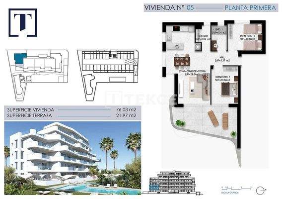 Furnished Sea View Apartments in Pilar de la Horadada