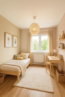 Kinderzimmer möbliert