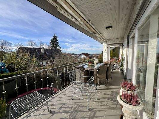 Wohnung EG: Balkon West