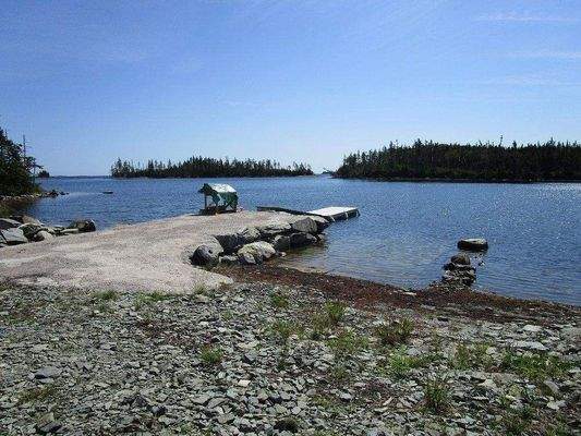 Bootsrampe Meeresbucht