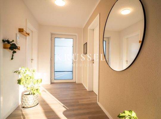 Der helle Eingangsbereich 