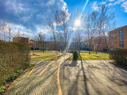 Innenhof mit vorderen Blöcken