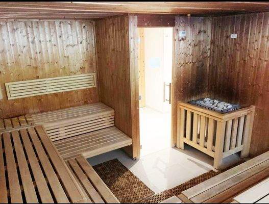 in der Sauna