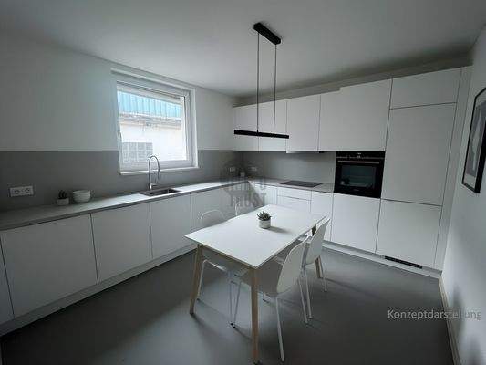 Küche Konzeptdarstellung