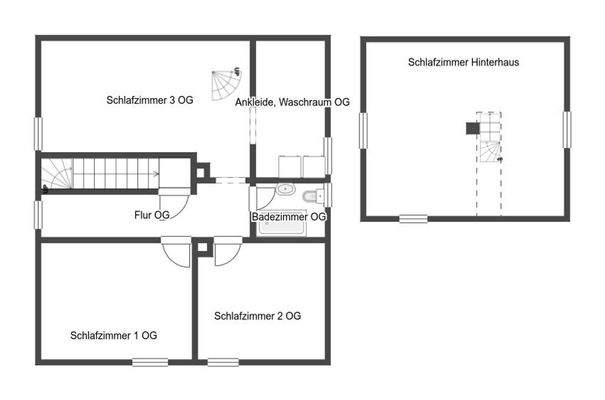 Grundriss Skizze 1.OG