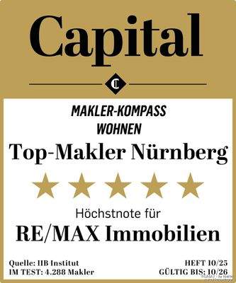 Siegel Wohnen 5 Sterne Nürnberg Badeles  RE_MAX Immobilien Stein-Nürnberg