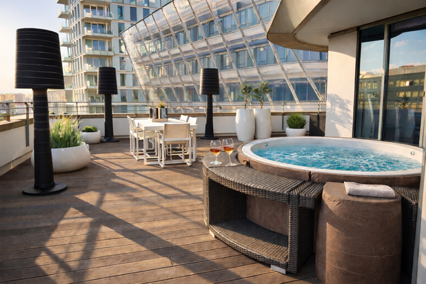 Terrasse mit Whirlpool