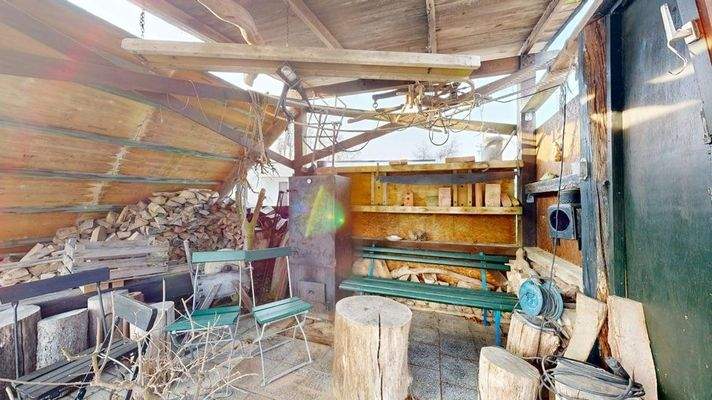 Überdachte Terrasse