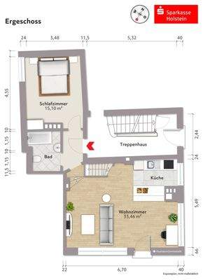 Grundriss mögliche Wohnung