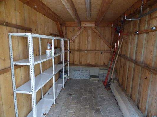 Geräteraum für Gartengeräte etc.