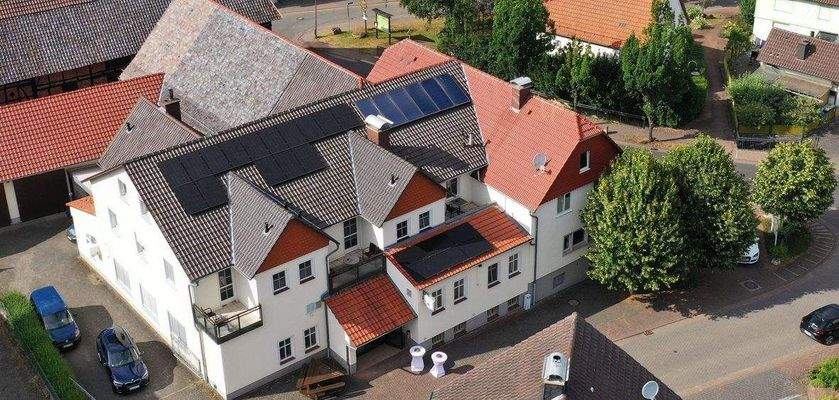 Luftaufnahme Solaranlage
