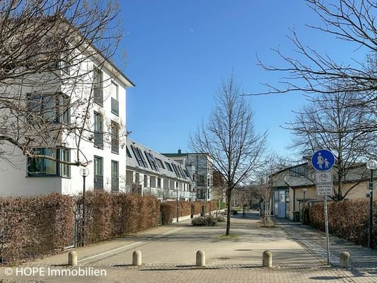 Seitenansicht beruhigte Zone