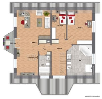 Grundriss Obergeschoss