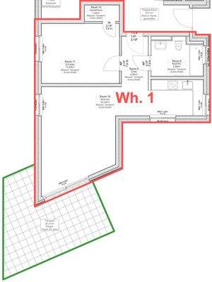 Grundriss Wohnung 1