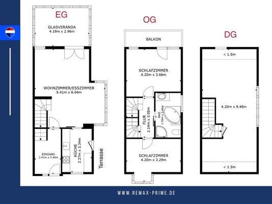 Grundriss EG-DG Hirtenstraße