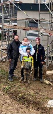 glückliche Bauherren