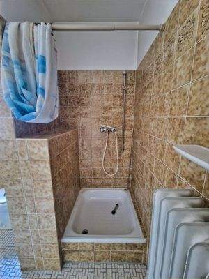 Dusche im Tageslichbadezimmer