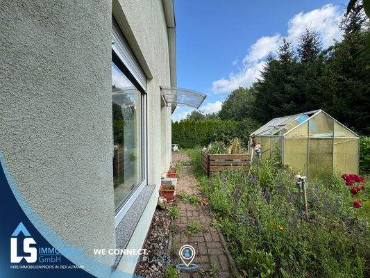 Blick aus dem Wohnzimmer