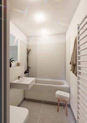 Badezimmer nach Sanierung