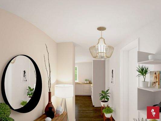 Visualisierung Flur Wohnung 5 Visualisierung