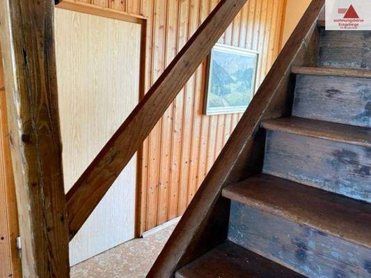 Aufgang ins Dachgeschoss