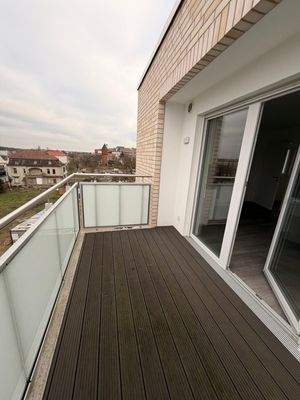 Balkon im Neubaukomplex