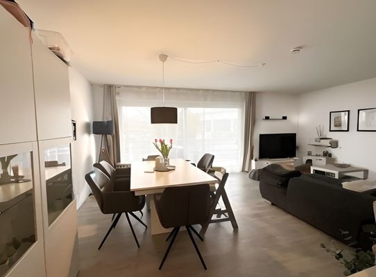 Essbereich im Wohnzimmer