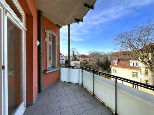 Balkon mit Wartburgblick