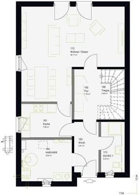 Variabler EG-Grundriss