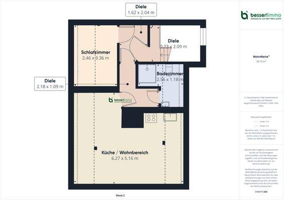 Grundriss Wohnung 2.OG
