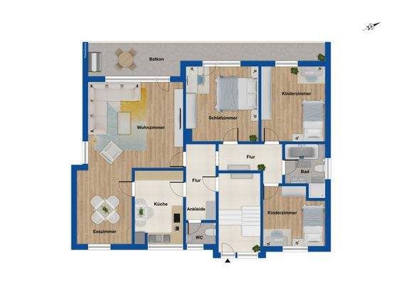 Grundriss Obergeschoss