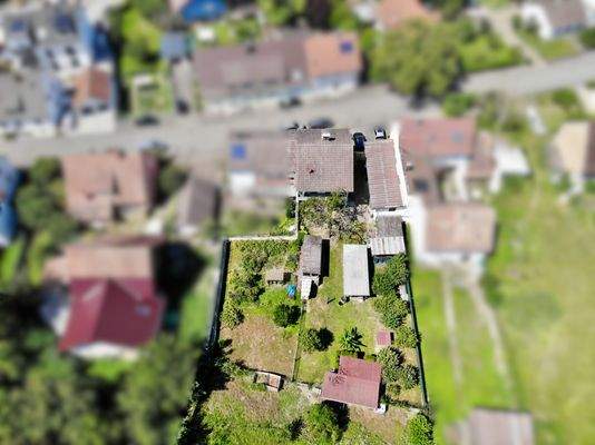 Sicht auf das Grundstück 