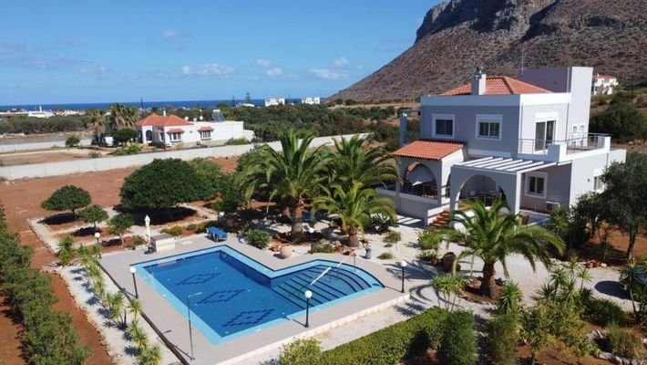 Kreta, Stavros: Traumhafte Villa in Strandnähe zu verkaufen