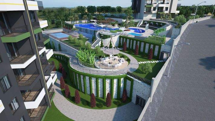 Sea View Apartments within a Complex in Alanya Turkey