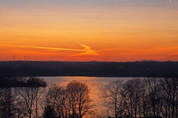 Blick Sonnenuntergang 