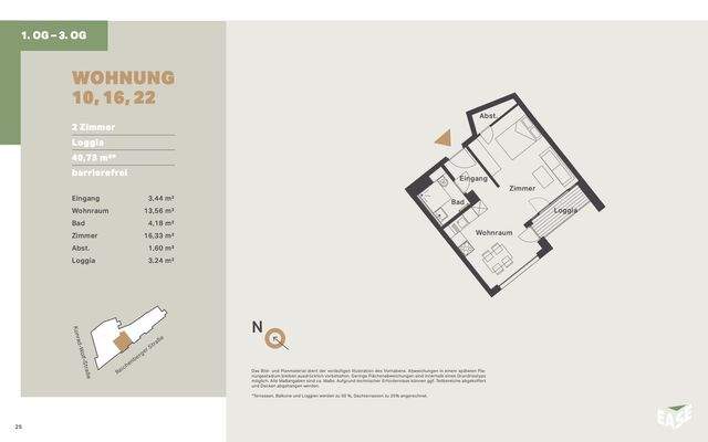 EASE - Grundriss WE10 WE16 WE22