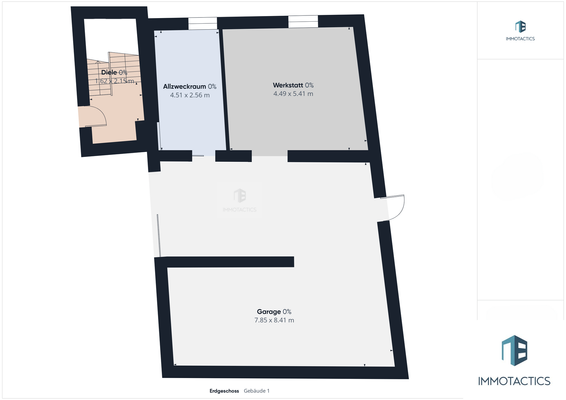 Grundriss, Haus 2, Garage