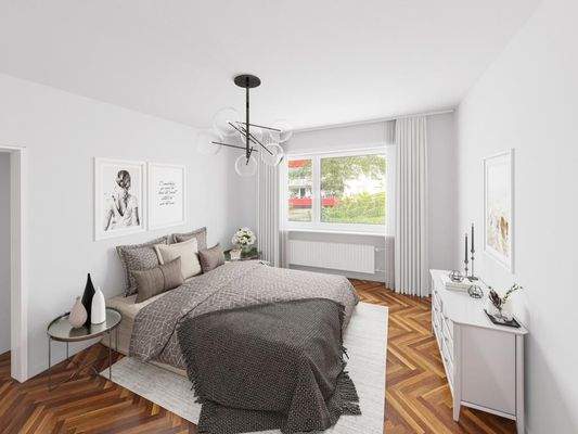 Schlafzimmer digitalisiert