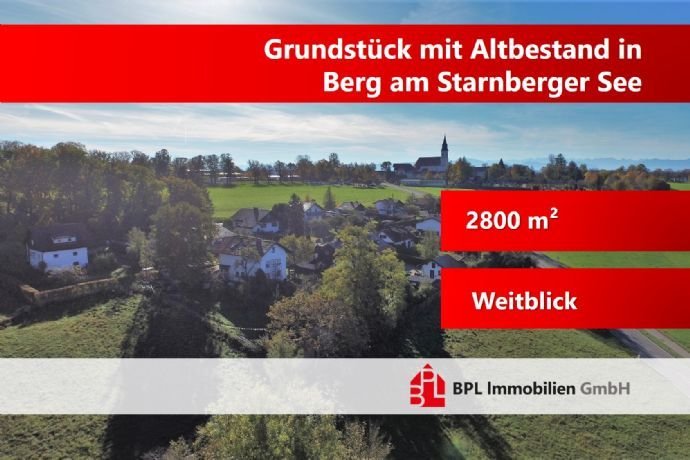 Altbestand mit großem Grundstück in Berg am Starnberger See